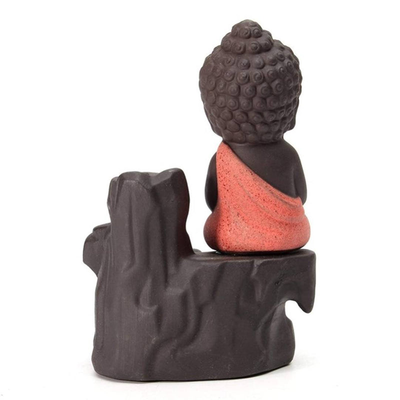 Handicrafts Villa Ceramic Showpiece Figurine (7 x 7 x 12, Red)
