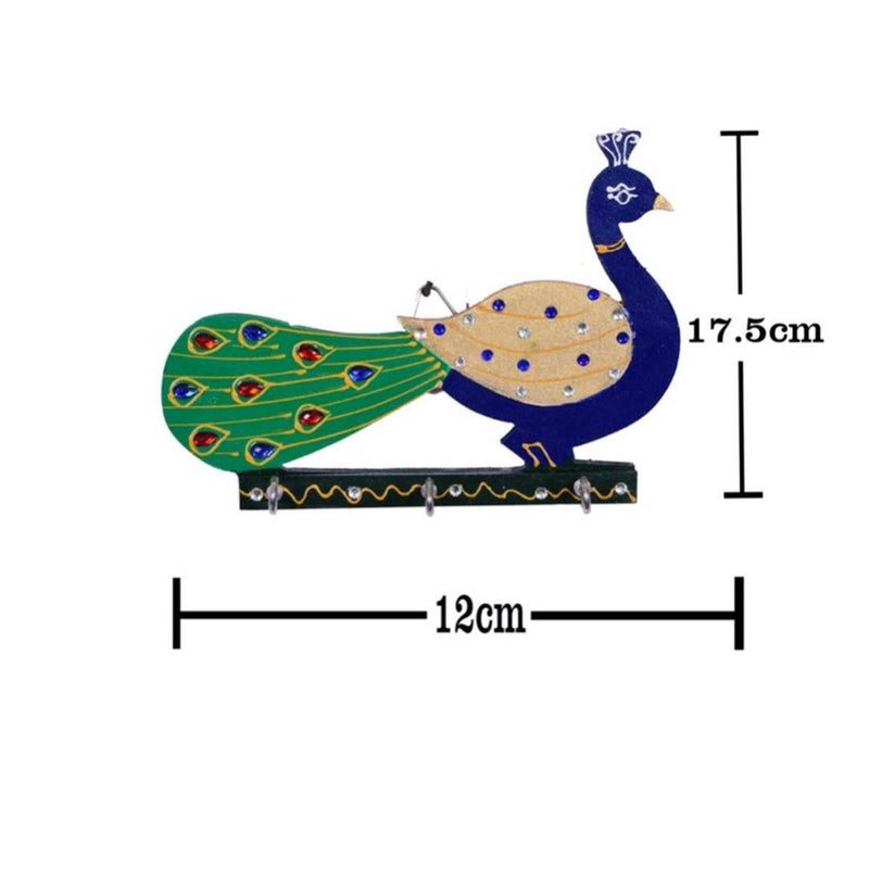 Hand Made Key Chain Holder | Peacock Design Key Holder | Home Décor