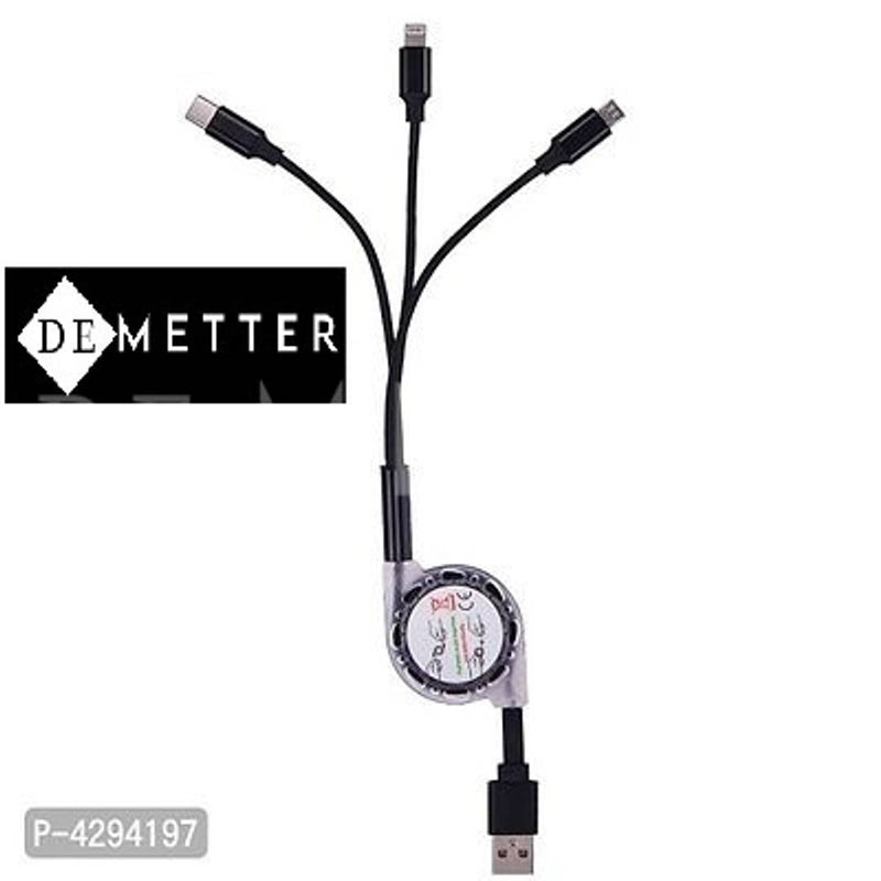 DeMetter 3-In-1 Charging Retracting Cable - Yoyo M