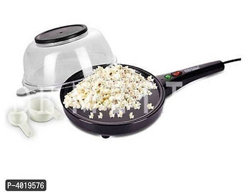 DeMetter Classic Black Multipurpose Oil-Free Popcorn/Snack/Dosa/Chapati Maker