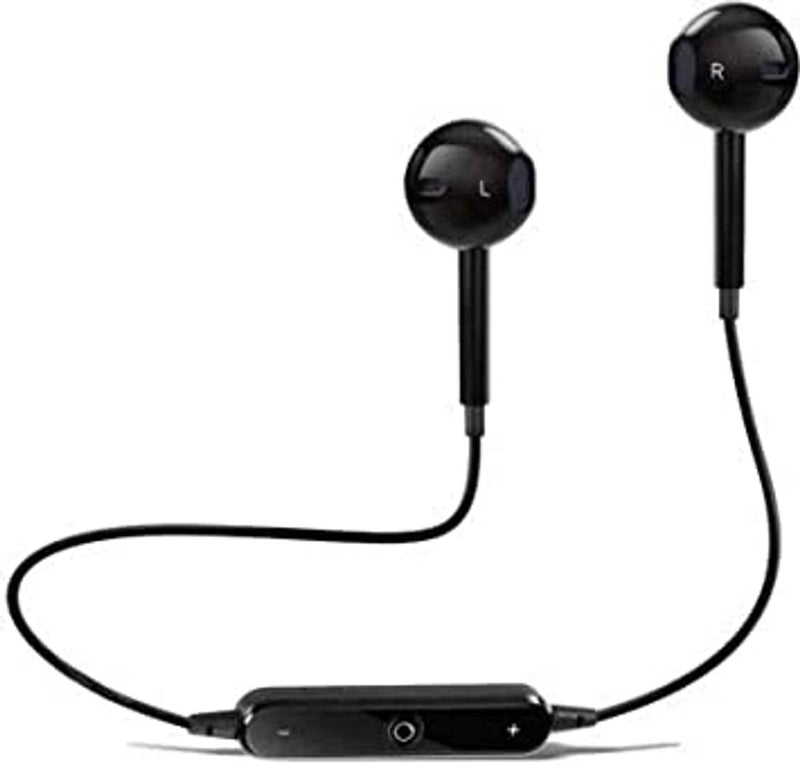 iSPARES Mi-T S-6 Bluetooth Neckband For Xiaomi & Samsung Mobiles - Black