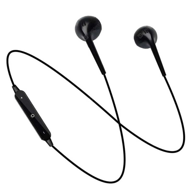 iSPARES Mi-T S-6 Bluetooth Neckband For Xiaomi & Samsung Mobiles - Black
