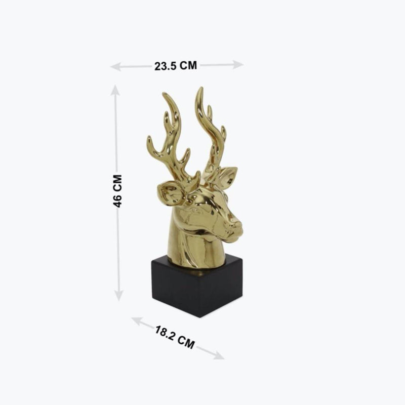 Home Centre Splendid Barend Deer Figurine - Gold