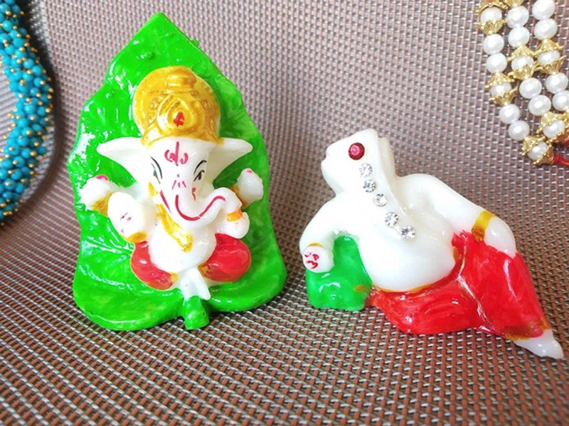 Lord Ganesha for car Dashboard Statue Ganpati Figurine God of Luck and Success Diwali Gifts Home décor