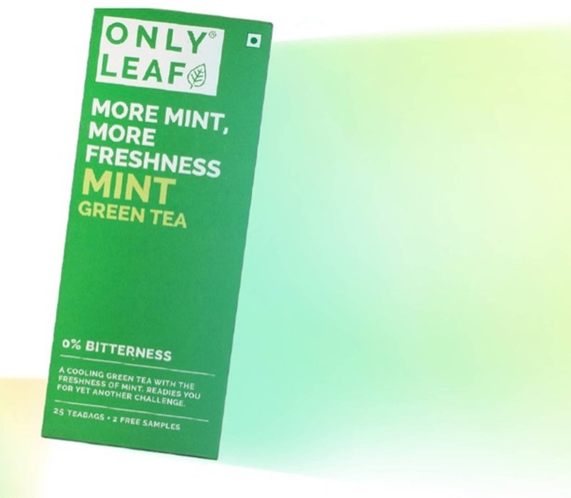 Mint Whole leaf Green tea- A cooling green tea with the freshness of mint. Readies you for yet another challenge.