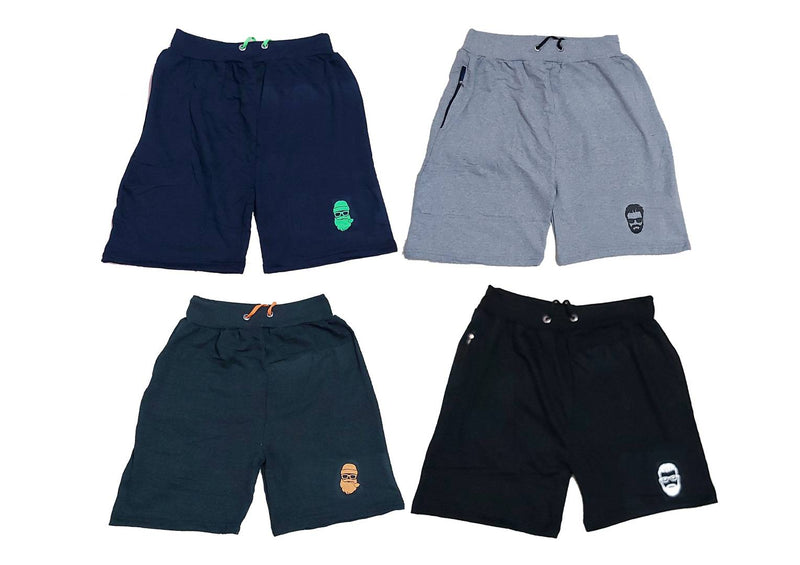 Premium Regular Solid Shorts Pack Of 4