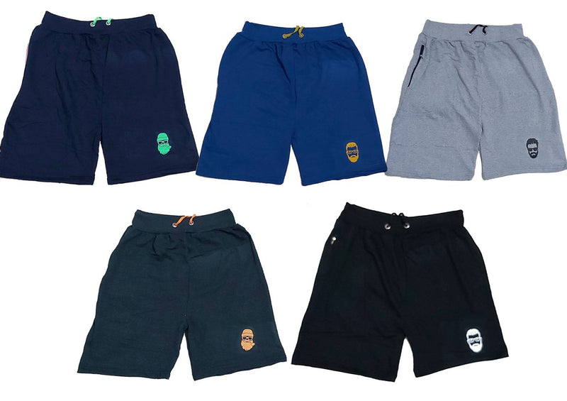 Premium Regular Solid Shorts Pack Of 5