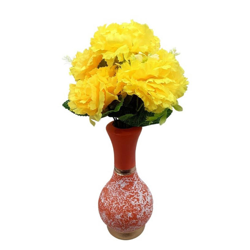 Bs Amor Home Decor Vase Hand Painted Multicolor Surahi Vase with  Flower Bunch Decor Item Pack of 1