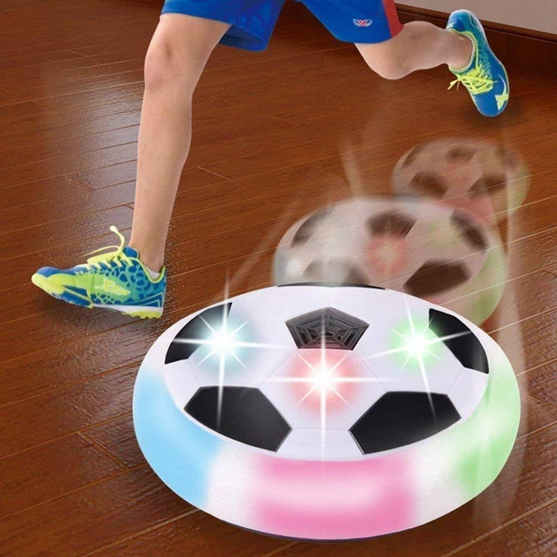 Toy Air Powered Pneumatic Suspended Hover Soccer Ball/Disc With Foam Bumpers And Colorful Led Lights