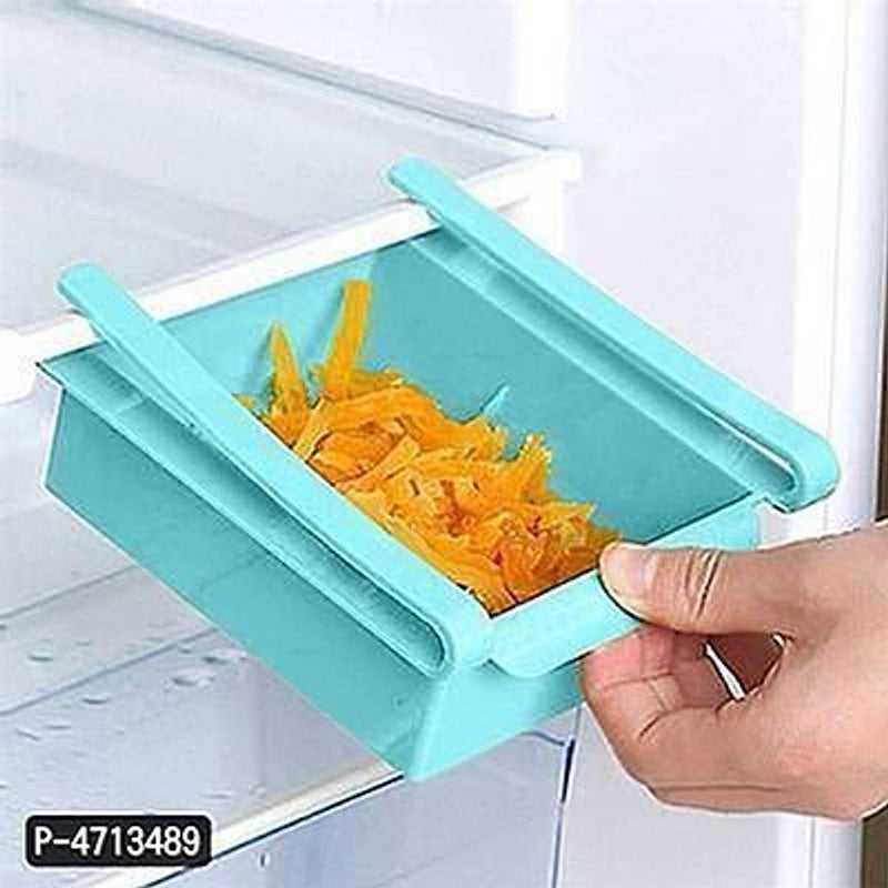 Kitchen4U Thick Plastic Fridge Storage Box Tray Refrigerator Drawers Food Container Fruit Candy Desktop Space Saver Kitchen Organizer (Single Piece)