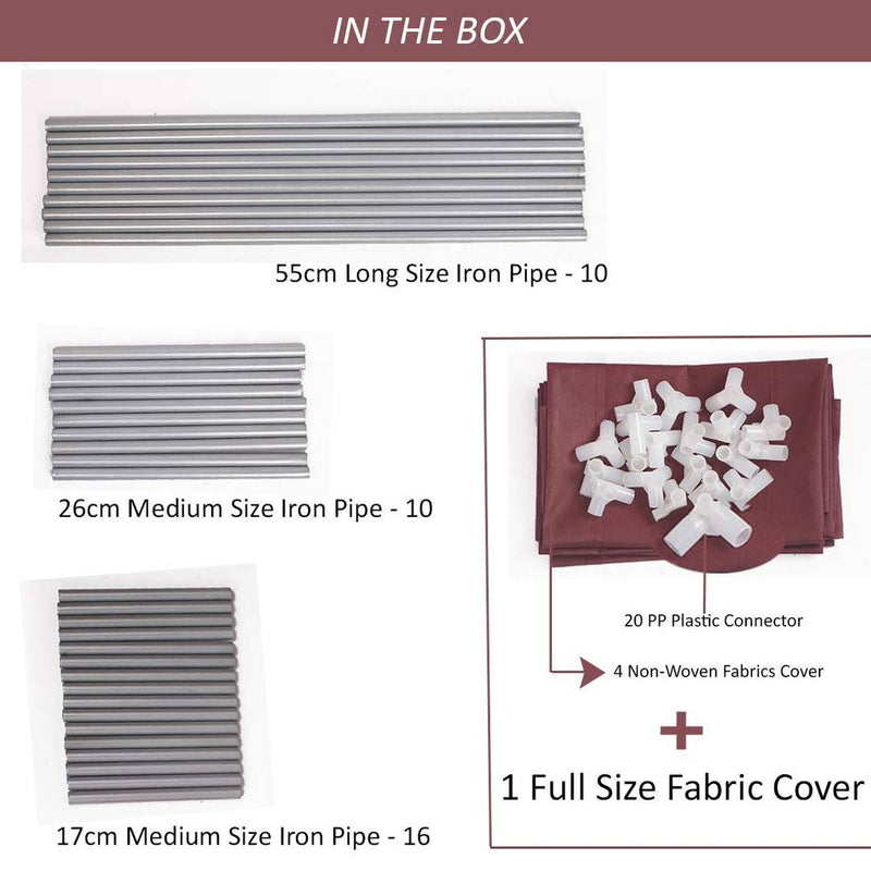 Modern 6 Shelf High Bond Pc Collapsible Shoe Cabinet Wardrobe