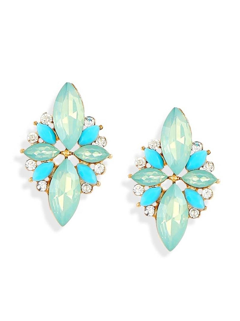 Blue Contemporary Stud Earring for Women