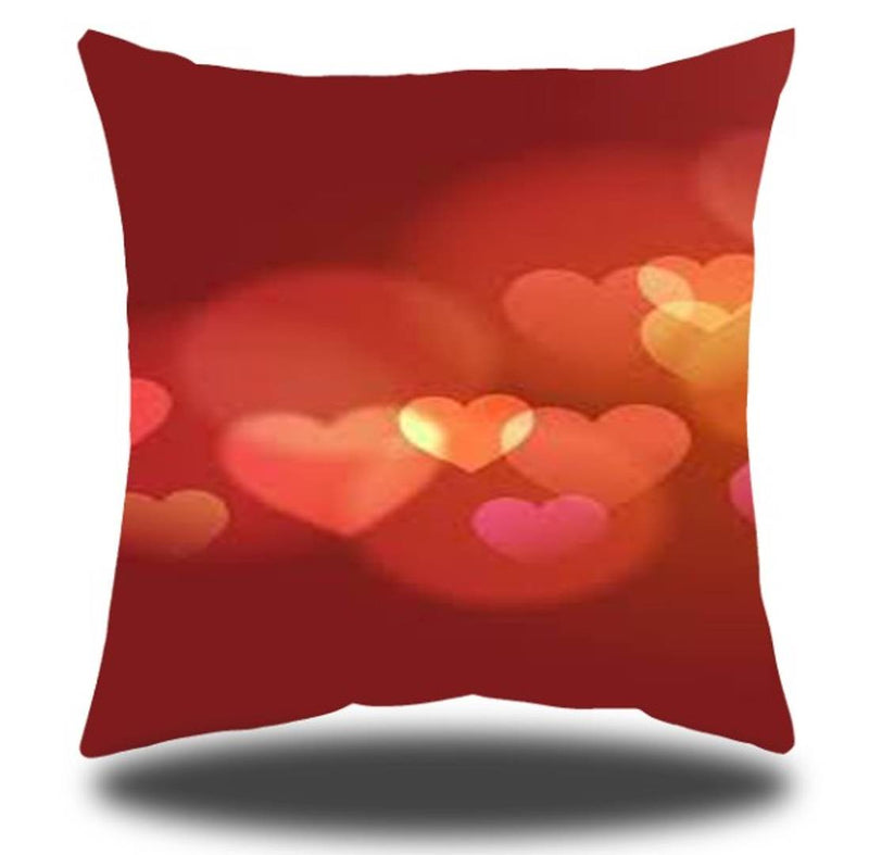Valentine Satin Printed Cushion Cover