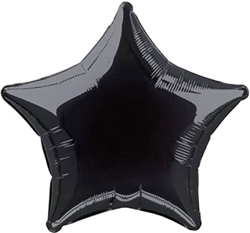 Premium Latex Twinkling Star Shape Foil Balloon (Black)