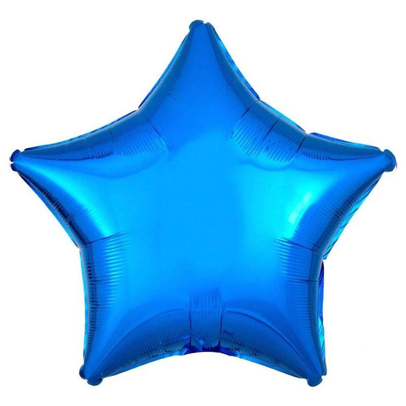 Premium Latex Twinkling Star Shape Foil Balloon ( Blue)