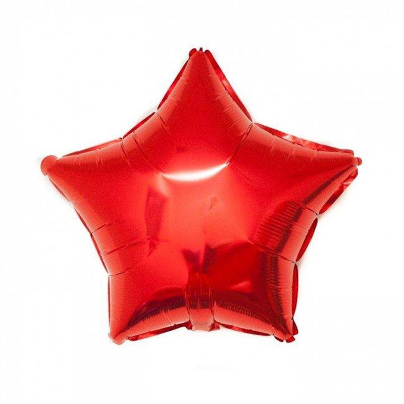 Premium Latex Twinkling Star Shape Foil Balloon ( Red)