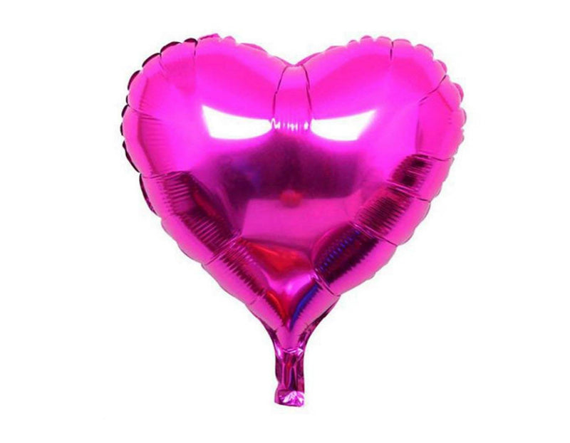 Premium Latex Heartbeat Heart Shape Foil Balloon (Pink)