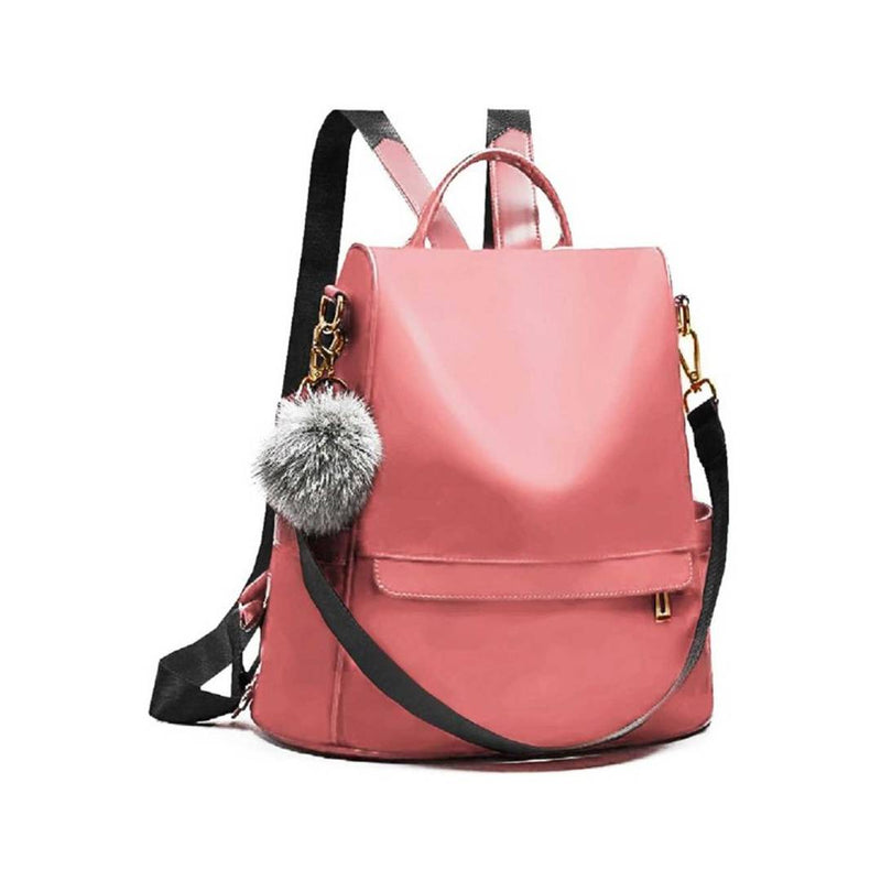 Stylish Collage Backpack For Girls (PINK)