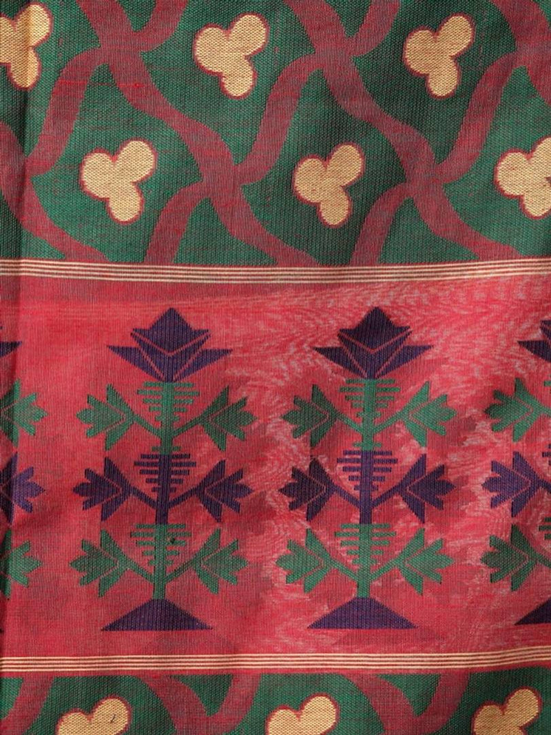 Women Cotton Silk Saree with Blouse Piece
