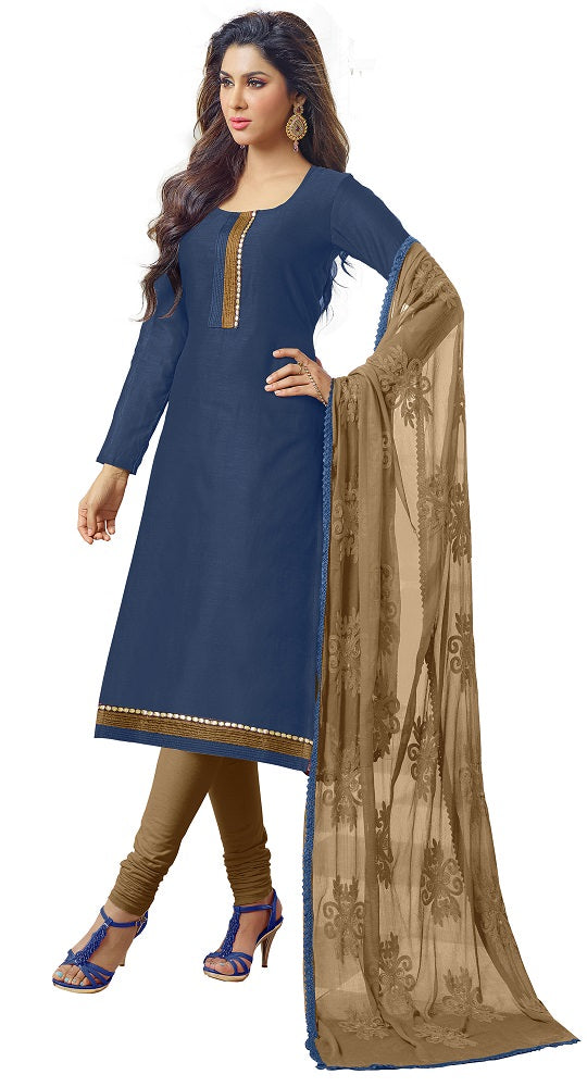 Women's Dress Material (Sglcok1002_Blue_2)